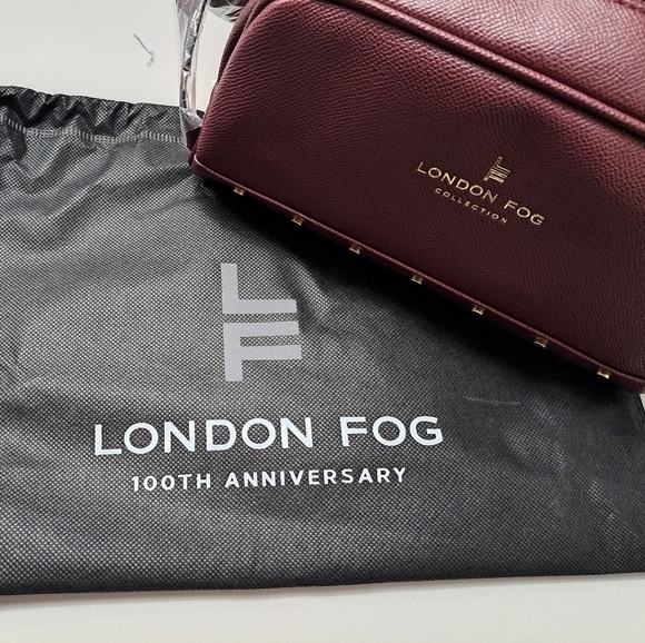 NWT London Fog 100th Anniversary Studded Cosmetic Case - Picture 1 of 9